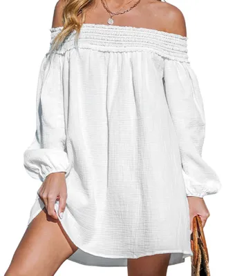 Women's Bare Bliss Off-Shoulder Cover-Up
