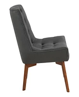 Office Star 33.5" Wood, Fabric Shelly Tufted Chair