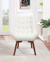 Office Star 33.5" Wood, Fabric Shelly Tufted Chair