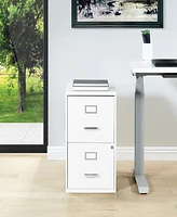 Office Star 23.5" 2 Drawer Locking Metal File Cabinet