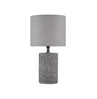 Home Outfitters Grey Table Lamp , Great for Bedroom, Living Room, Modern/Contemporary