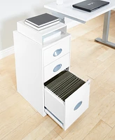 Office Star 27.75" 3 Drawer Locking Metal File Cabinet
