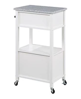 Office Star 36" Wood Fairfax Kitchen Cart