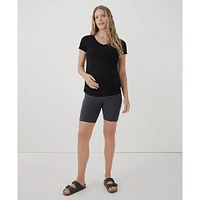 Pact Maternity On the Go-To Bike Short Made With Organic Cotton