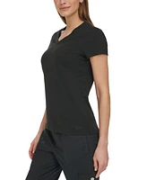 Dkny Sport Women's V-Neck Short-Sleeve T-Shirt