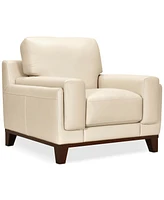 Jeddo 41" Leather Chair, Created for Macy's