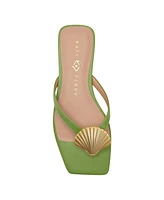 Katy Perry Women's Camie Shell Slip-On Flat Sandals