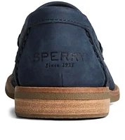 Sperry Women's Seaport Penny Leather Navy Loafers