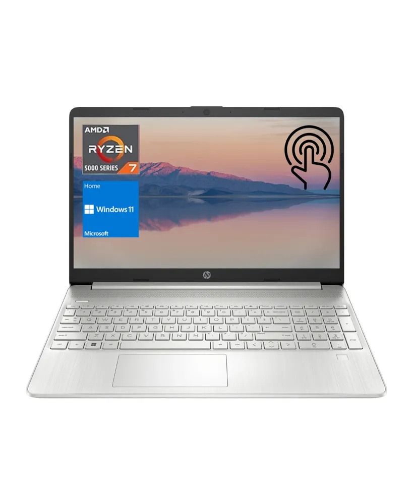 Hp Essential Laptop, 15.6" Fhd 1920 1080 Touchscreen 60Hz, Amd Ryzen 7 5700U, Amd Radeon Graphics, 16GB DDR4 Ram, 512GB PCIe M.2 Ssd, Wi