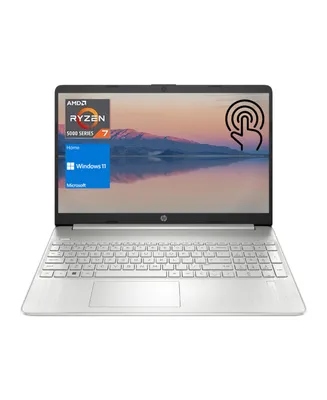 Hp Essential 15.6" Laptop Amd Ryzen 7 5700U 16GB Ram 512GB Ssd Windows 11 Home Fhd Touchscreen - Silver