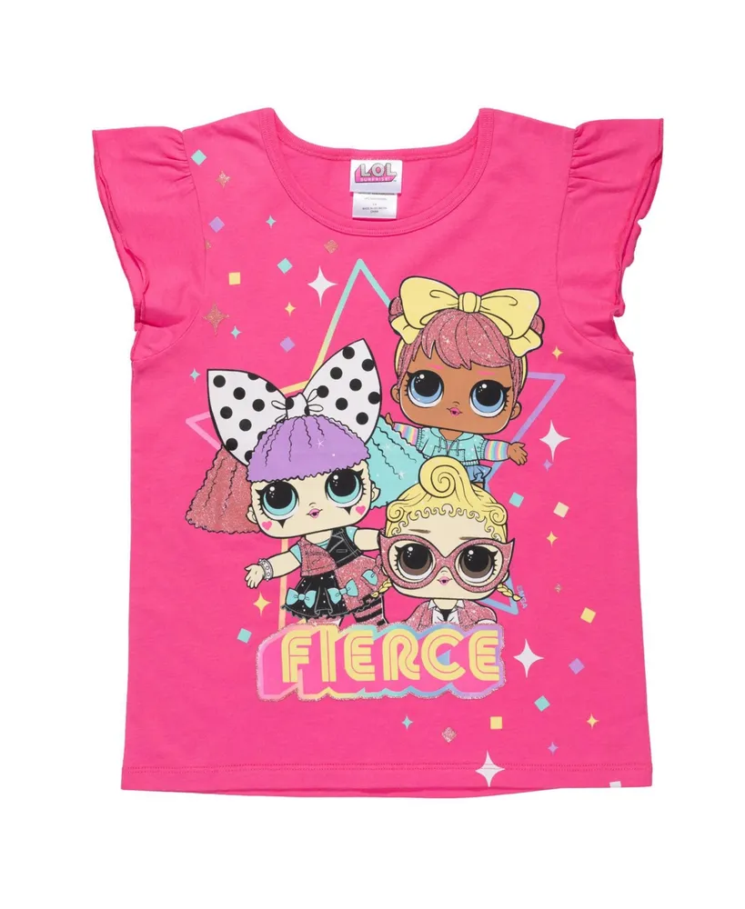 L.o.l. Surprise! 3 Pack Ruffle Graphic T-Shirt Toddler| Child Girls