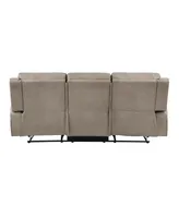 White Label Aubrey 85" Double Reclining Sofa