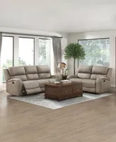 White Label Aubrey 85" Double Reclining Sofa