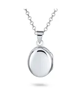Bling Jewelry Delicate Small Tiny carved Floral Flower Photo Oval Shape Lockets That Hold Pictures Silver Locket Necklace Pendant