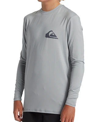 Quiksilver Big Boys Long-Sleeve Upf 50 Surf Swim T-Shirt