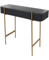 Rosemary Lane 42" x 16" x 30" Wooden Gold-Tone Metal Legs Console Table