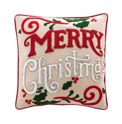 Safavieh Merry Merry 18" x 18" Pillow