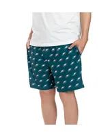 Men's Concepts Sport Midnight Green Philadelphia Eagles Gauge Jam Two-Pack Shorts Set