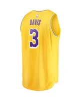 Men's Fanatics Anthony Davis Gold Los Angeles Lakers Fast Break Replica Player Jersey - Icon Edition