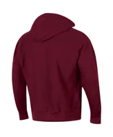 Men's Champion Maroon Mississippi State Bulldogs Team Arch Reverse Weave Pullover Hoodie