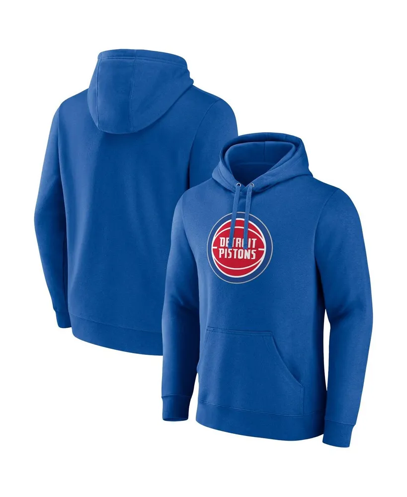 Men's Fanatics Detroit Pistons Primary Logo Pullover Hoodie