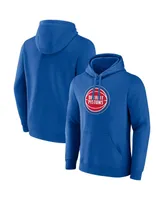 Men's Fanatics Detroit Pistons Primary Logo Pullover Hoodie