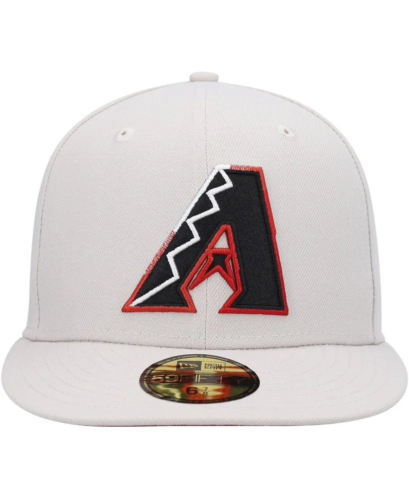 Men's New Era Khaki Arizona Diamondbacks Stone Dim Undervisor 59FIFTY Fitted Hat