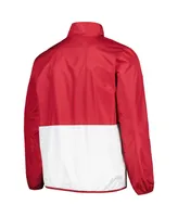 Men's G-iii Sports by Carl Banks Crimson Alabama Tide Cornerman Half-Zip Top