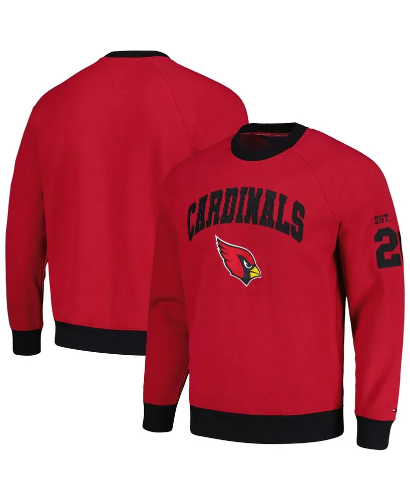 Men's Tommy Hilfiger Cardinal Arizona Cardinals Reese Raglan Tri-Blend Pullover Sweatshirt