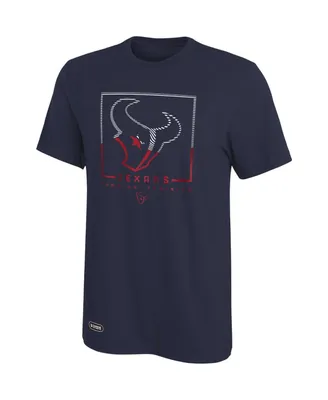 Men's Navy Houston Texans Combine Authentic Clutch T-shirt