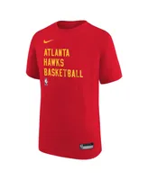 Big Boys Nike Red Atlanta Hawks Essential Practice T-shirt