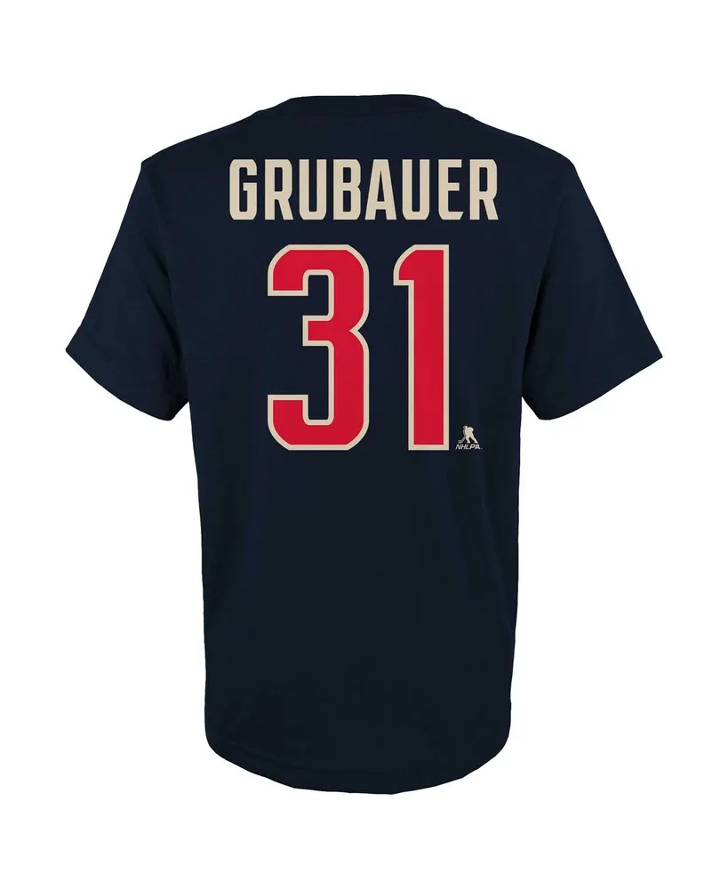 Big Boys Philipp Grubauer Deep Sea Blue Seattle Kraken 2024 Nhl Winter Classic Name and Number T-shirt