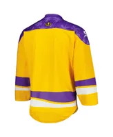 Men's Gold, Purple San Diego Seals Replica Jersey