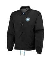 Men's The Wild Collective Black Charlotte Fc Coaches Full-Snap Jacket