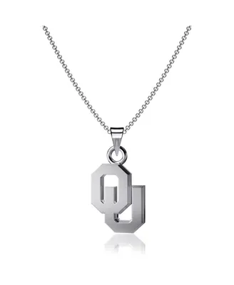 Women's Dayna Designs Oklahoma Sooners Silver Small Pendant Necklace