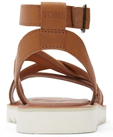 Toms Women's Rory Ankle-Strap Flat Tread Sandals