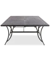 Wythburn Mix and Match 84" x 60" Cast Aluminum Outdoor Dining Table