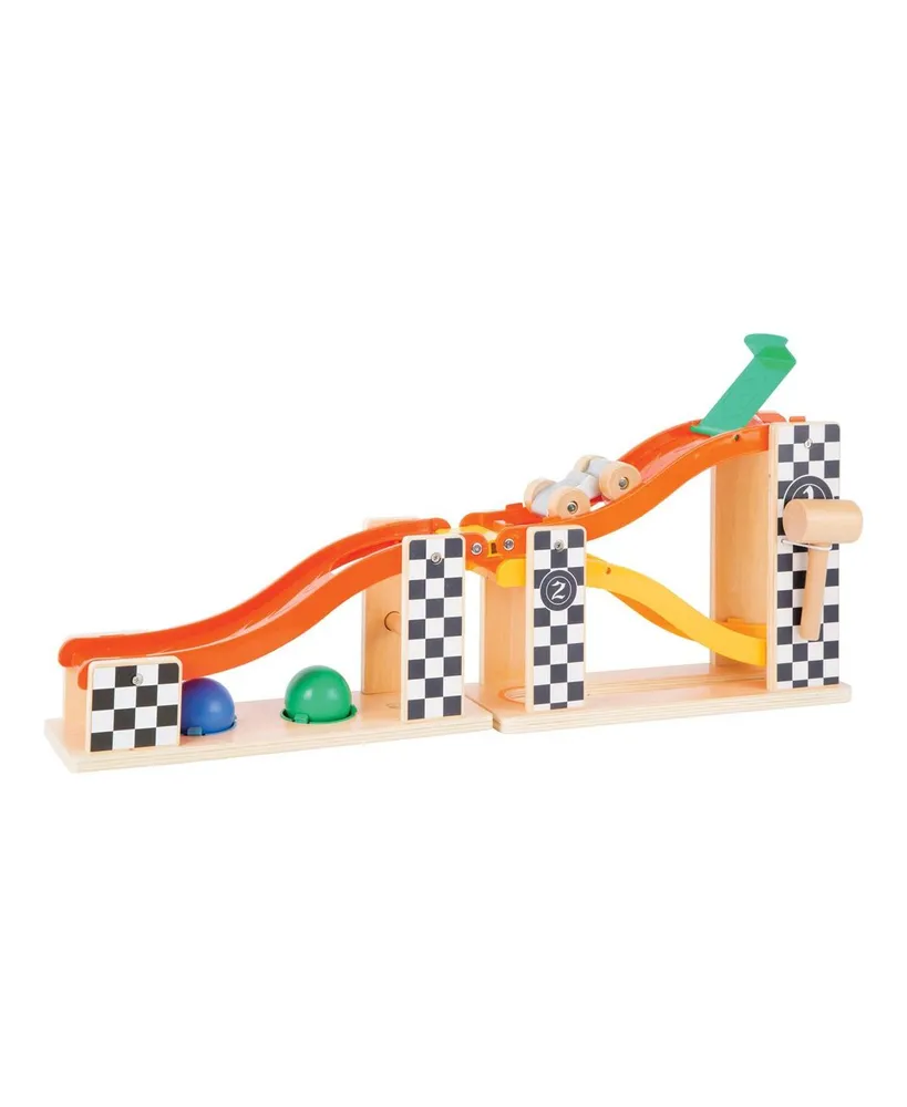 Small Foot Toddler Rally Hammering Marble Run Toy
