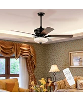 52 Inch Ceiling Fan with 3 Wind Speeds and 5 Reversible Blades