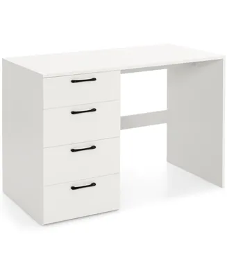 43.5 Inch Computer Desk with 4 Large Drawers-White