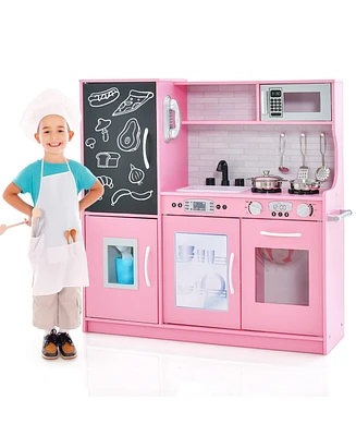 Kid's Pretend Play Kitchen Toddler set with Blackboard