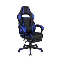 Ergonomic Gaming Chair -Recline Back/Arms, Footrest, Massaging Lumbar