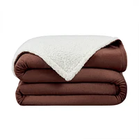 Host & Home Plush Sherpa Throw, Versatile 2-Sided Throw Blanket, 200GSM Mink Velvet Face, 250GSM Reverse, 4 Color Options