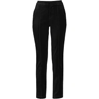 Lands' End Women's Velvet High Rise Pin tuck Pencil Ankle Pants