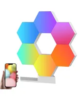 Yescom App Control Hexagon Led Light Panels Smarter Kit Music Sync Party Decor Pack