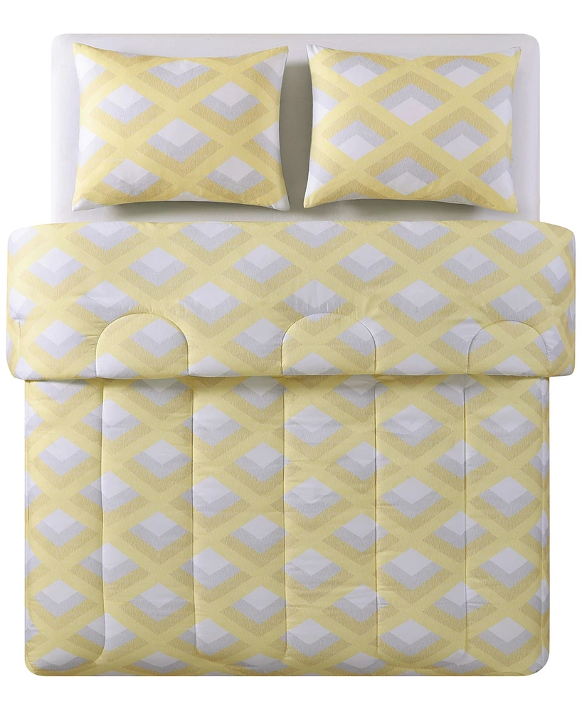 Keeco Textured Diamond 3-Pc. Comforter Sets
