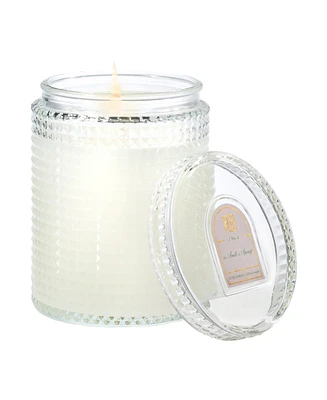 The Smell of Spring Textured Glass Candle, 15 oz