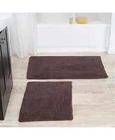 Lavish Home 100 Percent Cotton 2 Piece Bathroom Runner Set