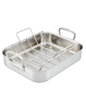 Hestan Provisions Classic Clad Large Roaster with Rack