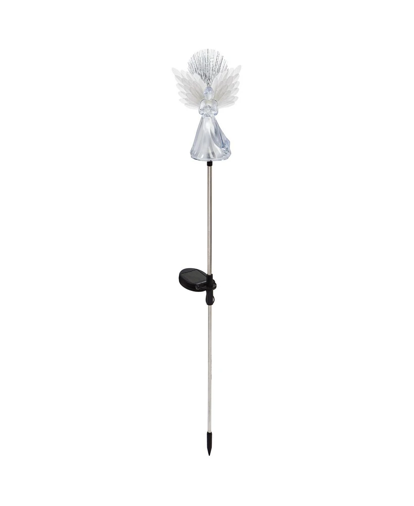 Evergreen 14"H Angel Fiber Optic Garden Stake